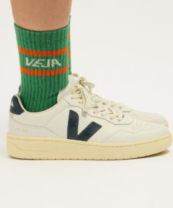 Alternative view of ICONIC SOCKS COTTON GREEN WHITE ORANGE