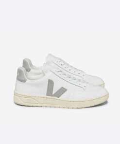 V-12 LEATHER WHITE LIGHT GREY