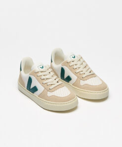 Alternative view of V-10 LEATHER WHITE BRITTANY ALMOND