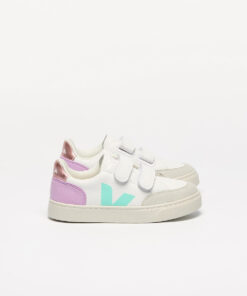 V-12 LEATHER WHITE MULTICO ORCHID