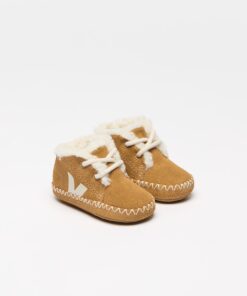 Alternative view of BABY FURED SUEDE CAMEL PIERRE