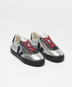 Alternative view of VOLLEY ELASTIC LACES LEATHER VEJA X JELLY MALLOW SILVER