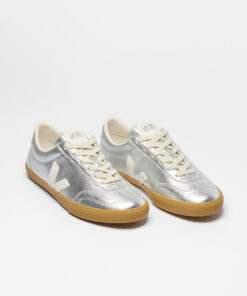 Alternative view of VOLLEY LEATHER SILVER WHITE NATURAL
