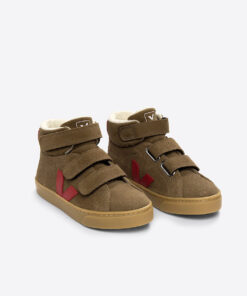 Alternative view of ESPLAR MID FURED SUEDE BROWN PEKIN