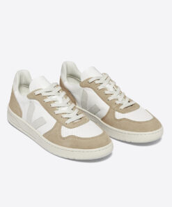 Alternative view of V-10 LEATHER WHITE NATURAL SAHARA