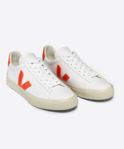 Alternative view of CAMPO LEATHER WHITE ORANGE FLUO