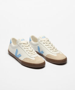 Alternative view of VOLLEY LEATHER WHITE AQUA BARK