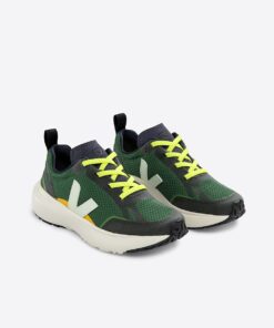 Alternative view of CANARY ELASTIC LACES ALVEOMESH POKER JADE