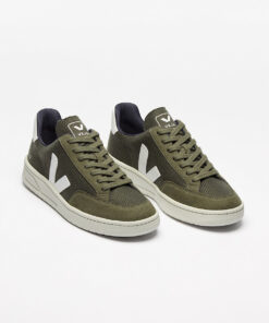 Alternative view of V-12 VEGAN B-MESH OLIVE WHITE