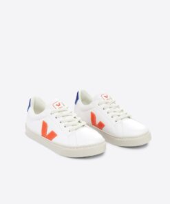 Alternative view of ESPLAR LEATHER WHITE ORANGE FLUO