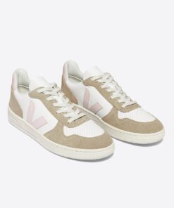 Alternative view of V-10 LEATHER WHITE PETALE SAHARA