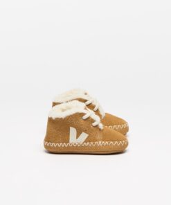 BABY FURED SUEDE CAMEL PIERRE