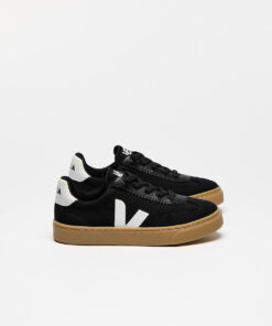 VOLLEY ELASTIC LACES CANVAS BLACK WHITE NATURAL