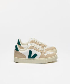V-10 LEATHER WHITE BRITTANY ALMOND