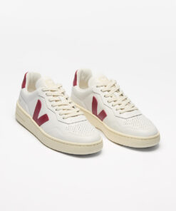 Alternative view of V-90 LEATHER WHITE MARSALA