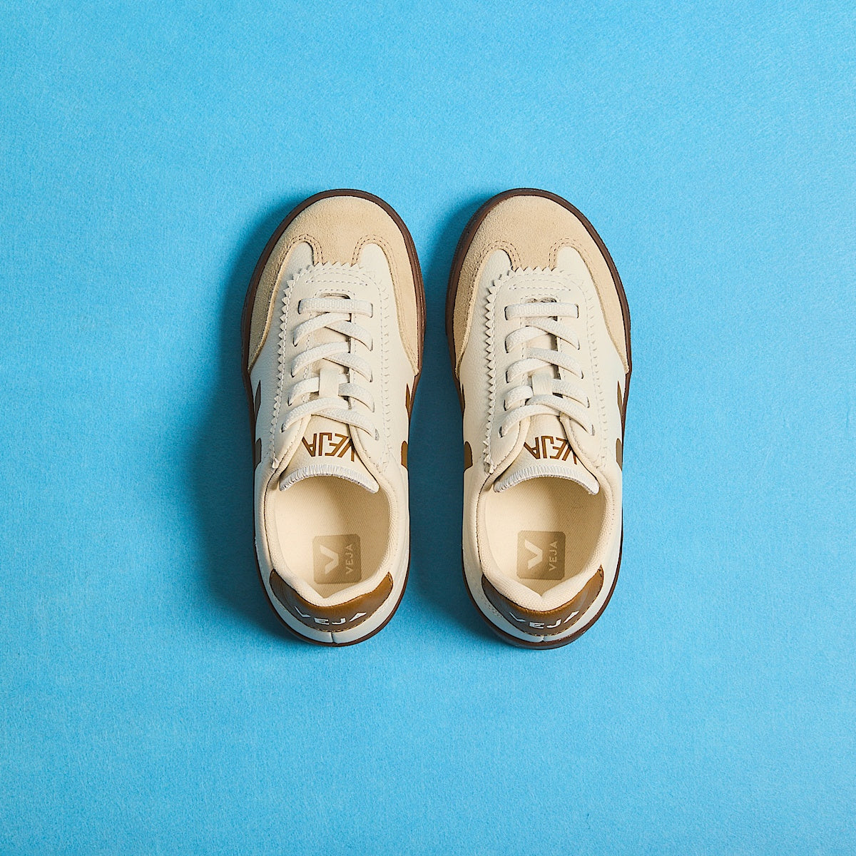 VOLLEY ELASTIC LACES LEATHER WHITE ALMOND BARK - Image 4