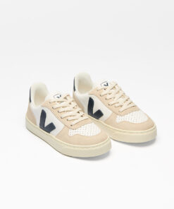 Alternative view of V-10 LEATHER WHITE NAUTICO ALMOND