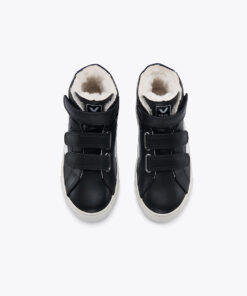Alternative view of ESPLAR MID FURED LEATHER BLACK WHITE