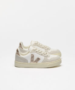 V-10 LEATHER WHITE PLATINE NATURAL