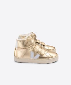 ESPLAR MID FURED LEATHER PLATINE WHITE