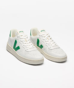 Alternative view of V-10 LEATHER WHITE EMERAUDE