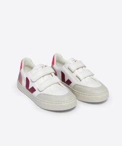 Alternative view of V-12 LEATHER WHITE MULTICO NACRE
